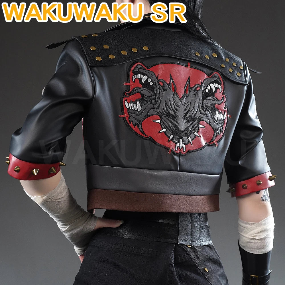 IN STOCK Vi Cosplay Costume Anime Arcane Cosplay【S-3XL】WakuWaku-SR Women Halloween Arcane Vi Cosplay Coat Metal Plus Size LOL