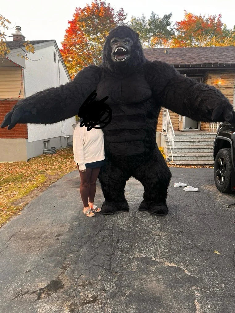 Inflatable 2M/2.6M/3M Big King Kong Gorilla Mascot Cosplay Costumes Party Advertising Plush Cartoon Doll Clothing Adult Fursuit