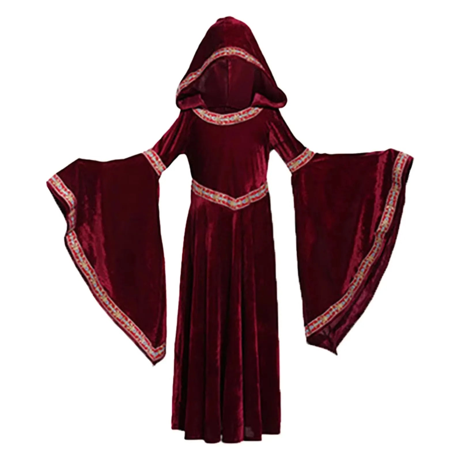 Halloween, medieval Gothic style, long sleeved shirt, luxurious women's dress, party costume, cosplay, vampire, Halloween adult