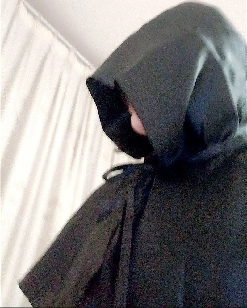 Halloween Cosplay Cloak - Medieval Black Hooded Cape for Men, Gothic Death Costume, Vampire Witch Robe