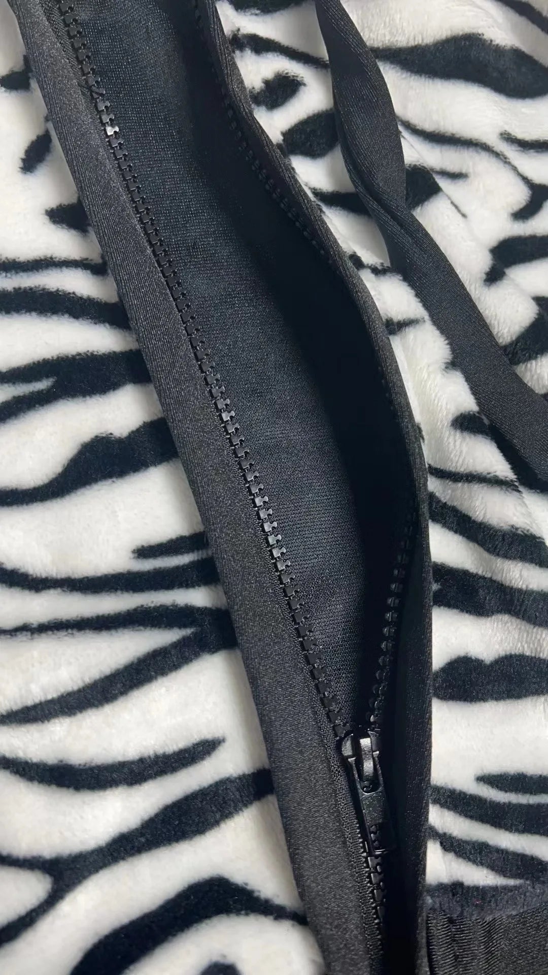 Women Sexy Striped Plush Leopard Animal Costume Shawl Tiger Game Cosplay Clothing Halloween Party Dress