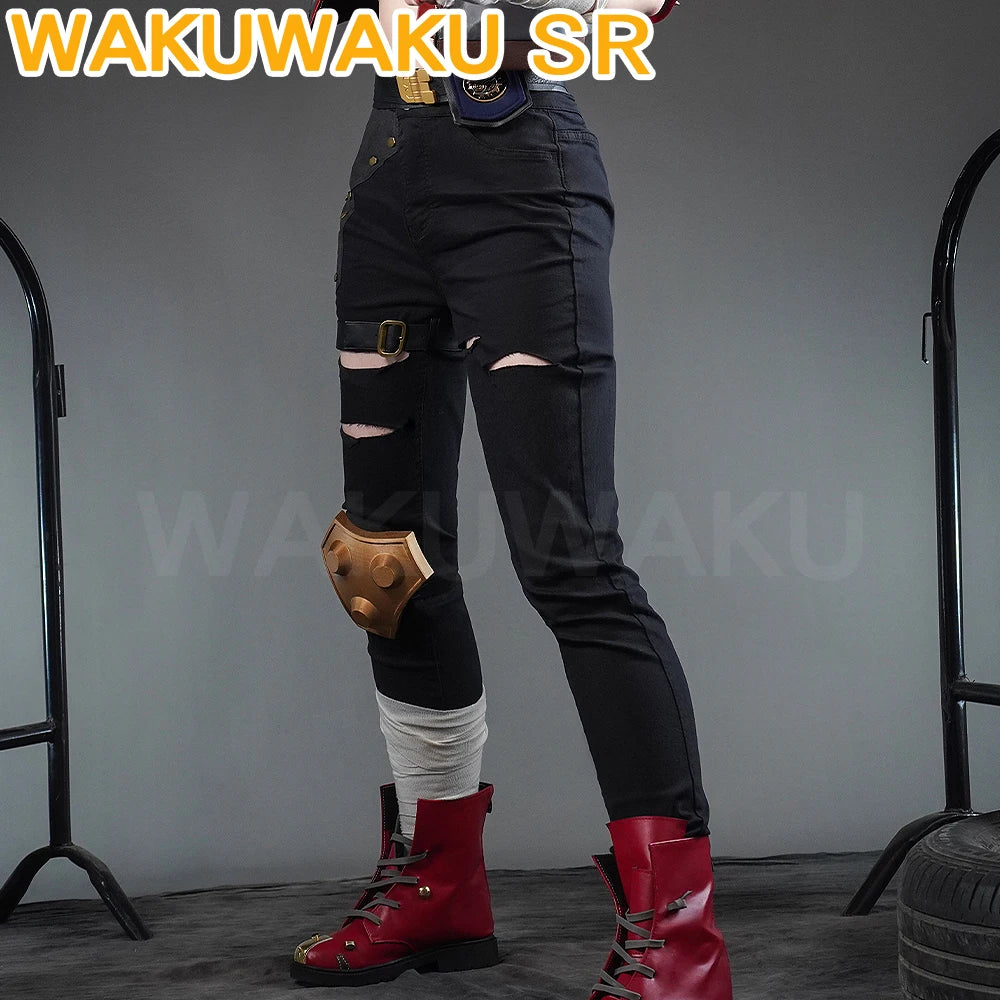 IN STOCK Vi Cosplay Costume Anime Arcane Cosplay【S-3XL】WakuWaku-SR Women Halloween Arcane Vi Cosplay Coat Metal Plus Size LOL