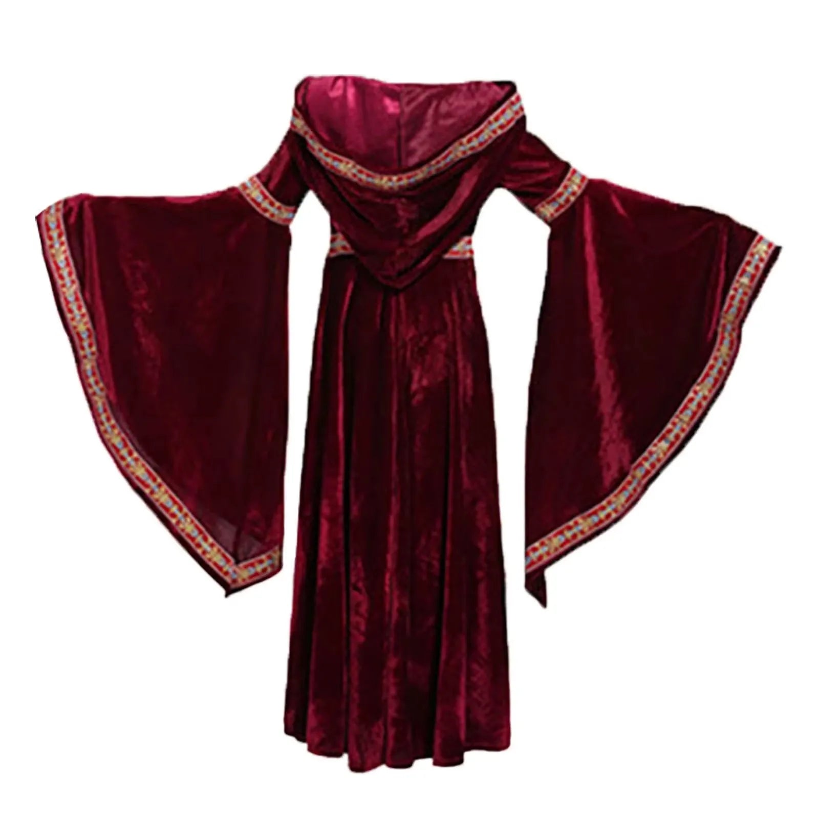 Halloween, medieval Gothic style, long sleeved shirt, luxurious women's dress, party costume, cosplay, vampire, Halloween adult
