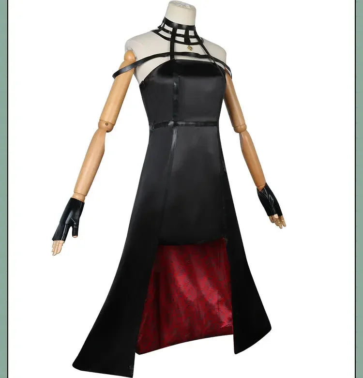 Anime Yor Forger Cosplay costume Headband Earrings Leather Stocking Wig dress full set for Halloween Carnival Party Comic Con