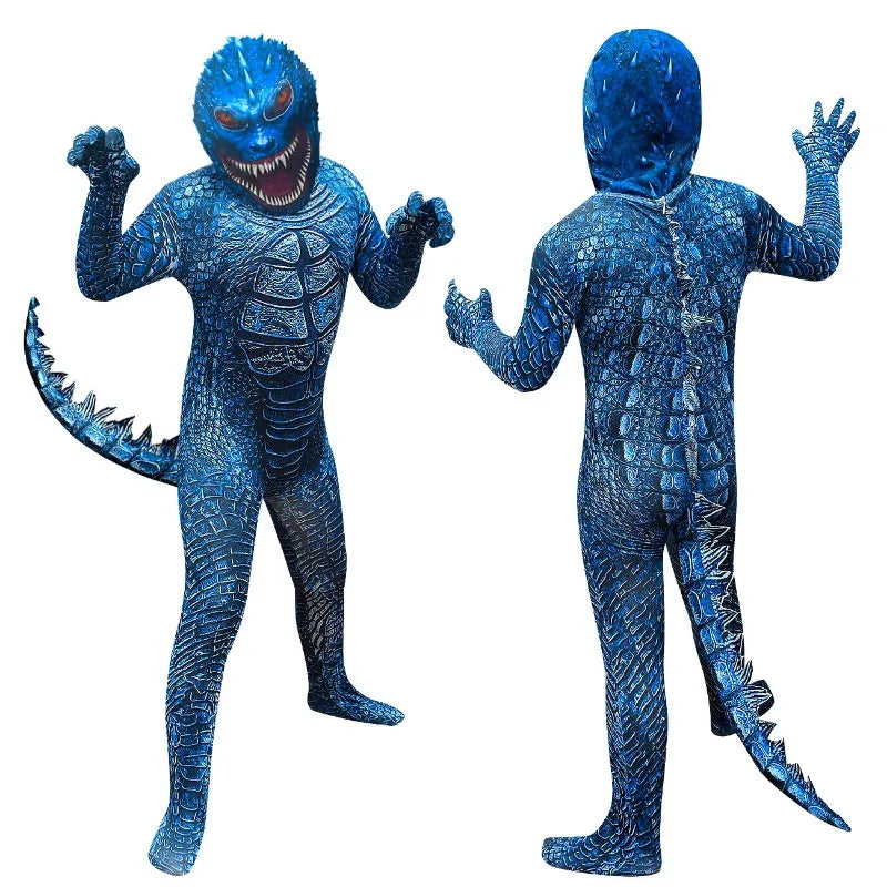 Boys G-Godzillae vs. King Kong clothes Child Dinosaur Monster Halloween Cosplay Child Cartoon Fantasia Carnival Cosplay Costume