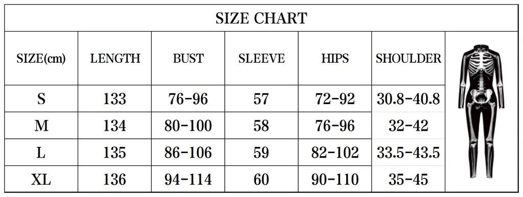[You're My Secret] Cosplay Zombie Scary Skeleton Printed Bodysuit Halloween Party CostumeWomen Zenti Jumpsuit Day of the Dead