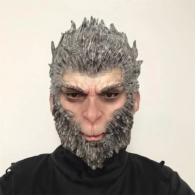 Black Myth Goku Head Suit Game Destiny Man Head Suit Halloween Costume Mask Props Halloween Mask