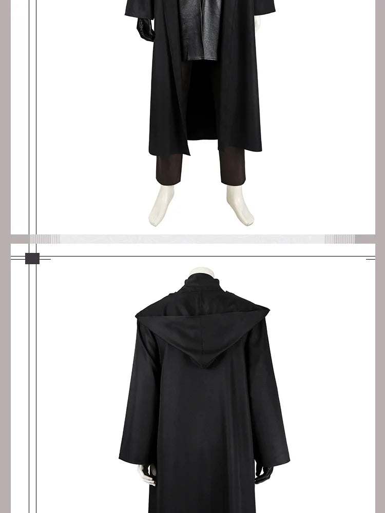 Anakin Cosplay Jedi Costume Disfraz Skywalker Vader Darth Jedi Top Pants Cloak Belt Halloween Carnival Party Outfits Men