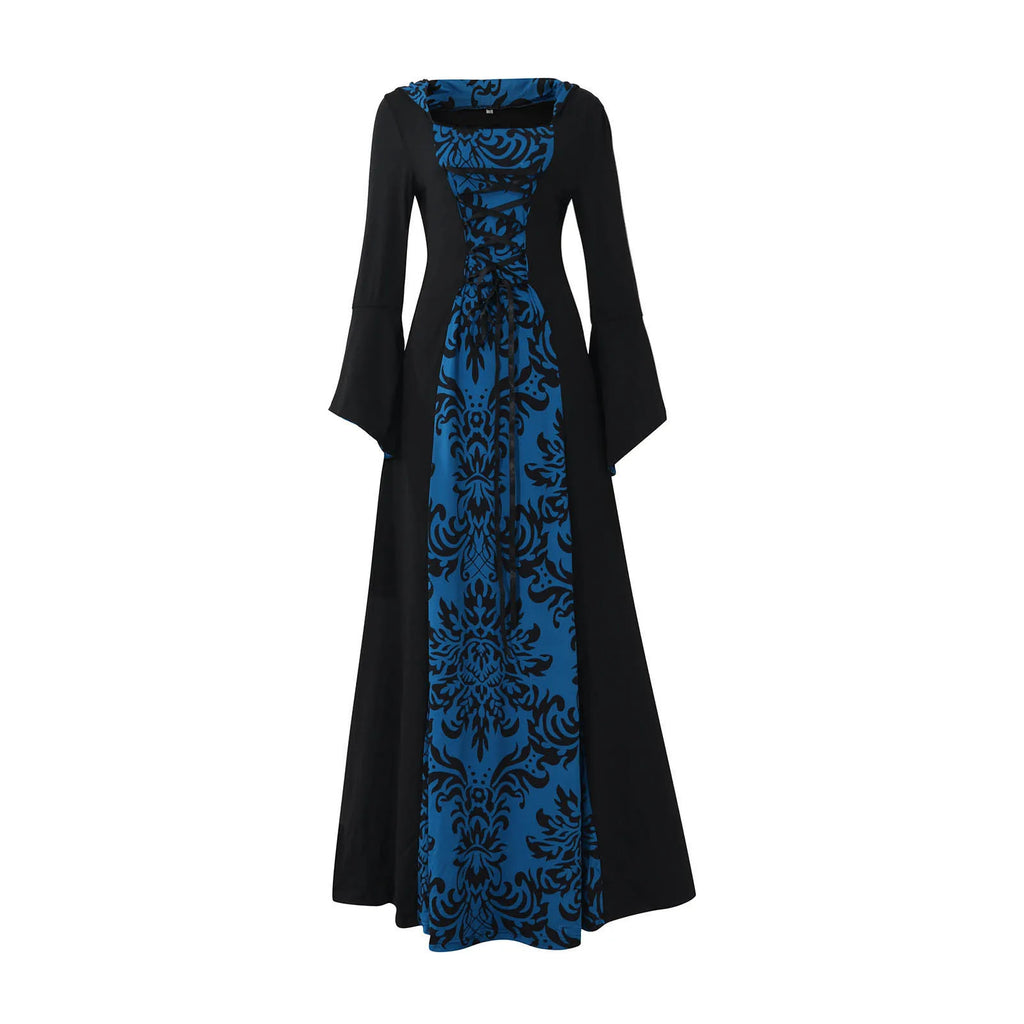 Costume Wicca Witch Medieval Dress Women Adult Plus Size Scary Cosplay Gothic New Wizard Halloween Costumes For Women