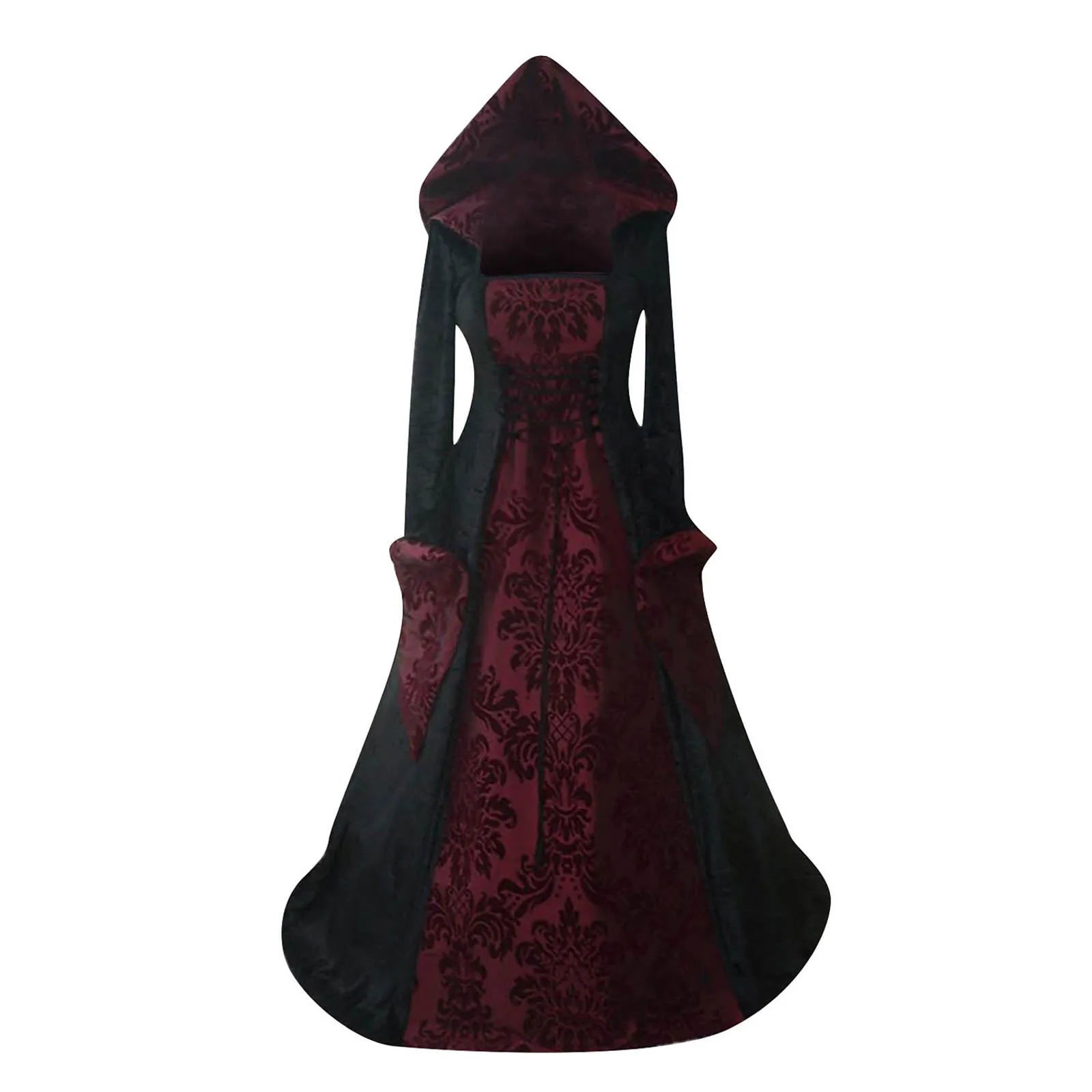 Costume Wicca Witch Medieval Dress Women Adult Plus Size Scary Cosplay Gothic New Wizard Halloween Costumes For Women