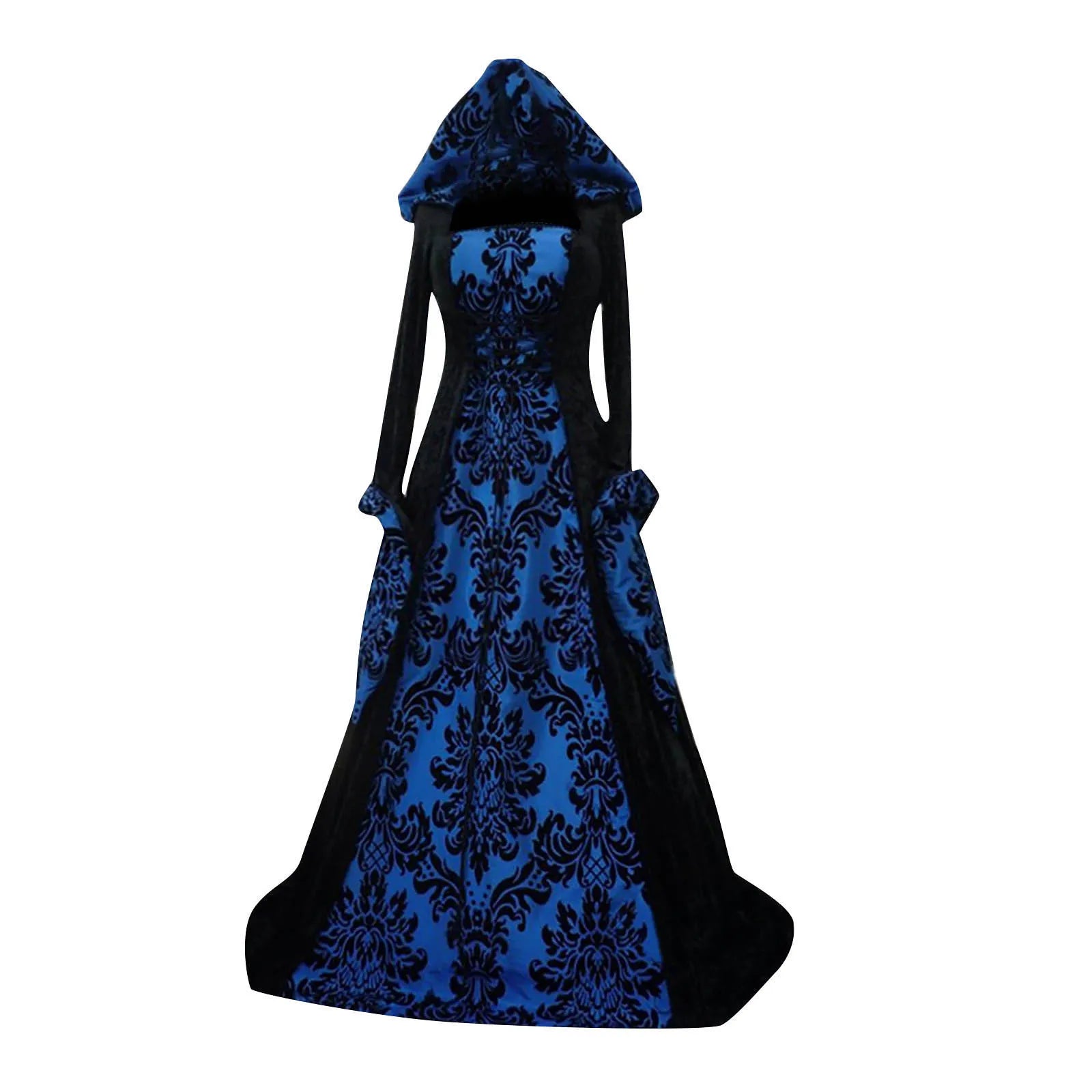 Costume Wicca Witch Medieval Dress Women Adult Plus Size Scary Cosplay Gothic New Wizard Halloween Costumes For Women