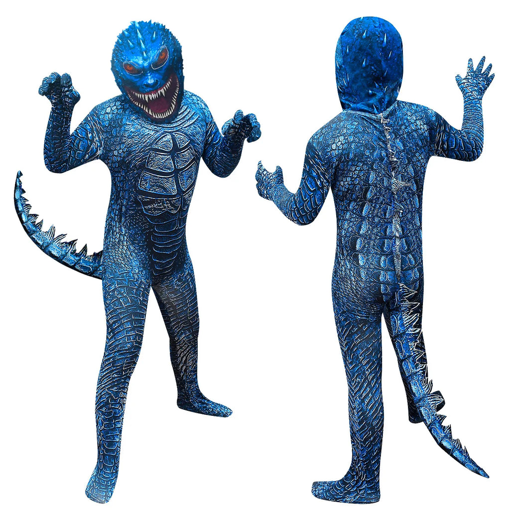 Boys G-Godzillae vs. King Kong clothes Child Dinosaur Monster Halloween Cosplay Child Cartoon Fantasia Carnival Cosplay Costume