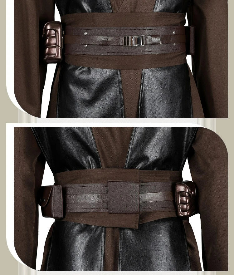 Anakin Cosplay Jedi Costume Disfraz Skywalker Vader Darth Jedi Top Pants Cloak Belt Halloween Carnival Party Outfits Men