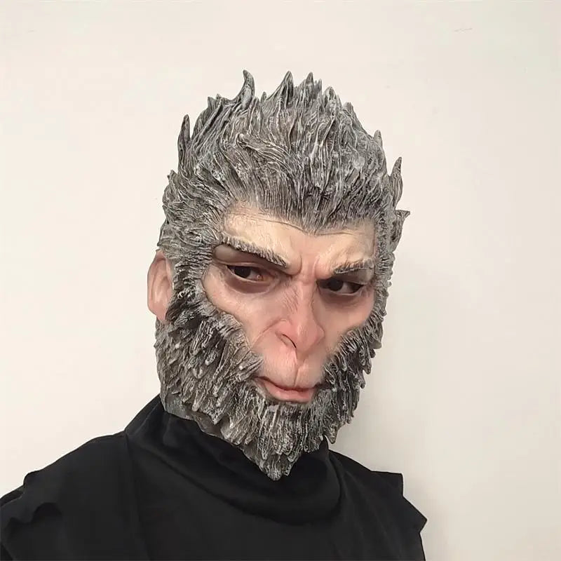 Black Myth Goku Head Suit Game Destiny Man Head Suit Halloween Costume Mask Props Halloween Mask