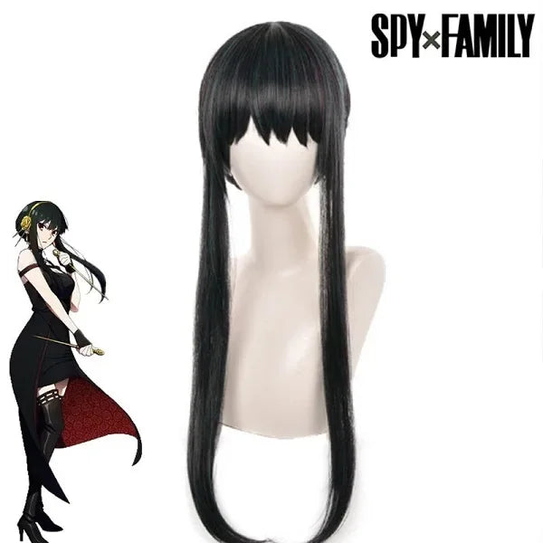 Anime Yor Forger Cosplay costume Headband Earrings Leather Stocking Wig dress full set for Halloween Carnival Party Comic Con