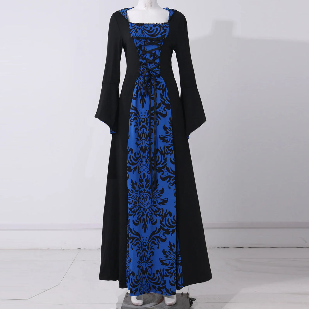 Costume Wicca Witch Medieval Dress Women Adult Plus Size Scary Cosplay Gothic New Wizard Halloween Costumes For Women